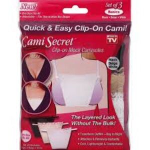 Cami Secret Clip-On Mock Camisoles Set